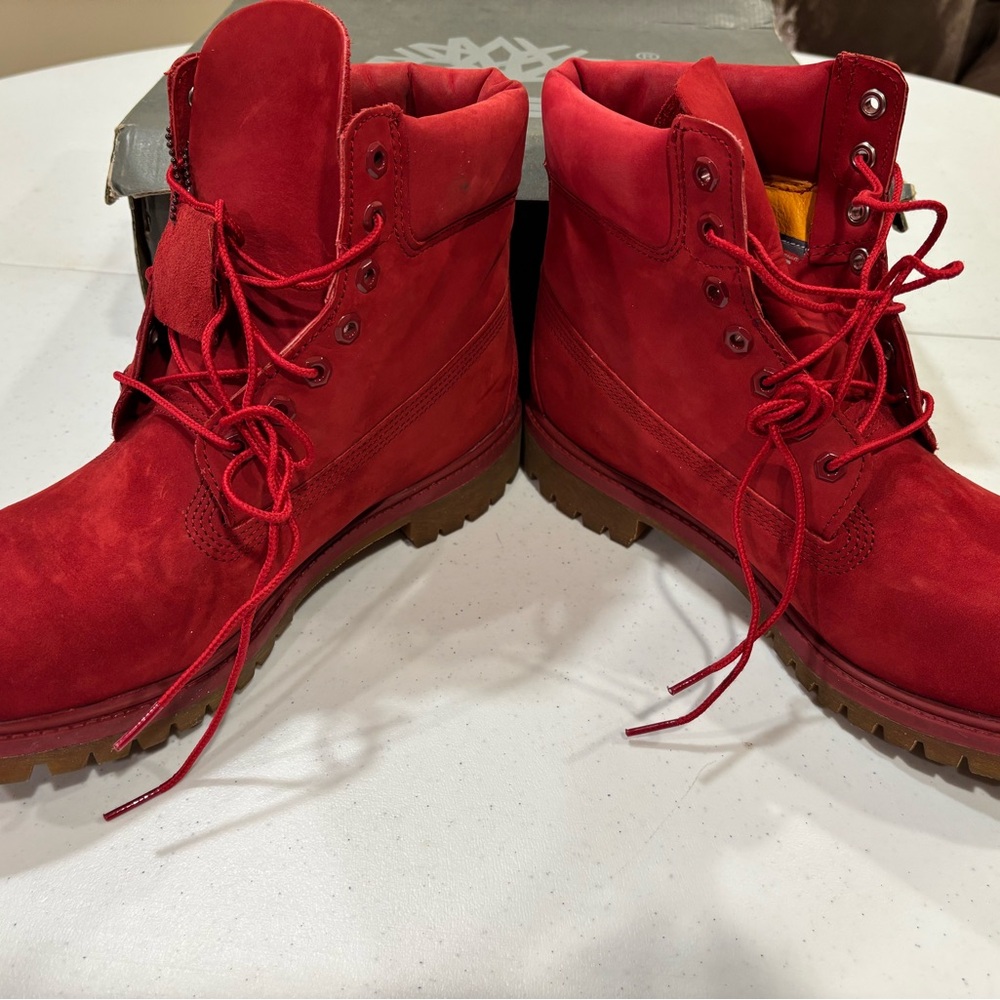 Timberland 6-Inch Premium Ruby Red Waterproof Boo… - image 3